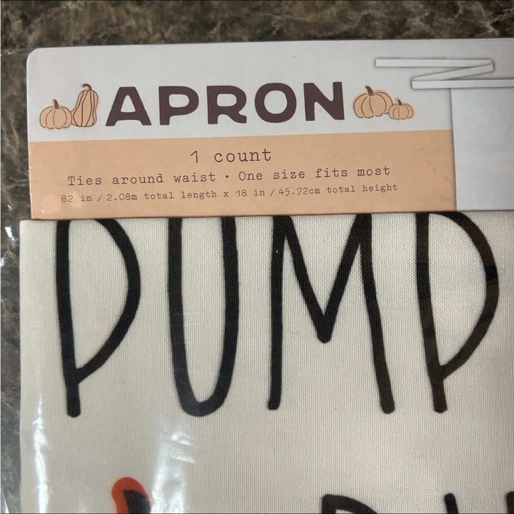 Pumpkin Pie Apron 🎈LAST ONE 🎈 - Picture 3 of 3